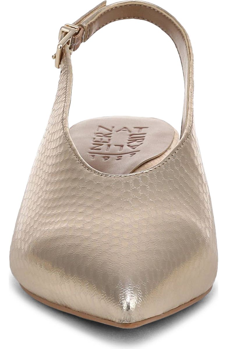 Naturalizer Nicolette Slingback Pointed Toe Kitten Heel Pump, Alternate, color, Light Champagne