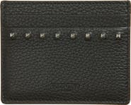 Valentino Rockstud Leather Card Holder