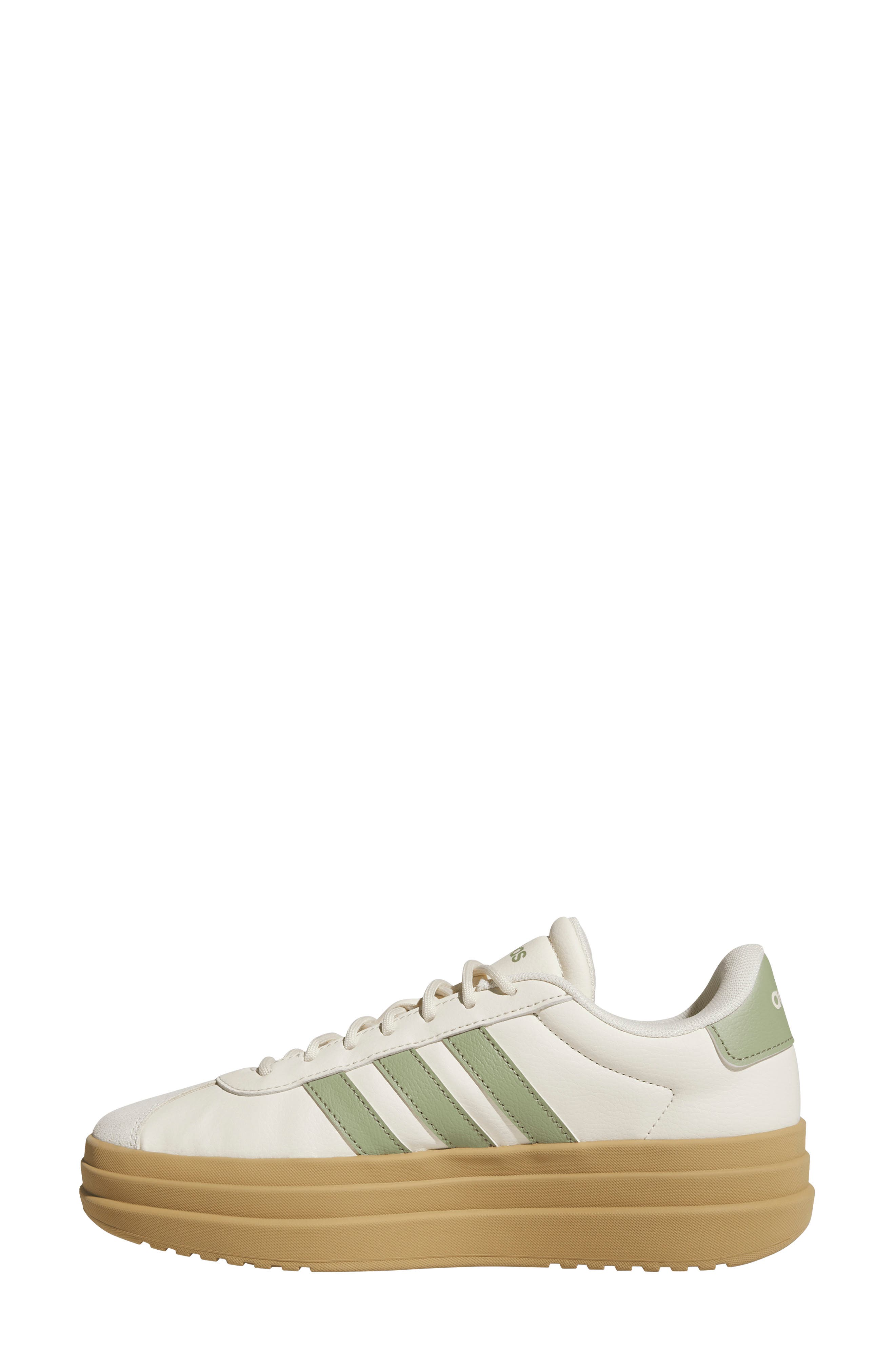 VL Court Bold Sneaker, Alternate, color, WHITE/ TENT GREEN/ GOLD