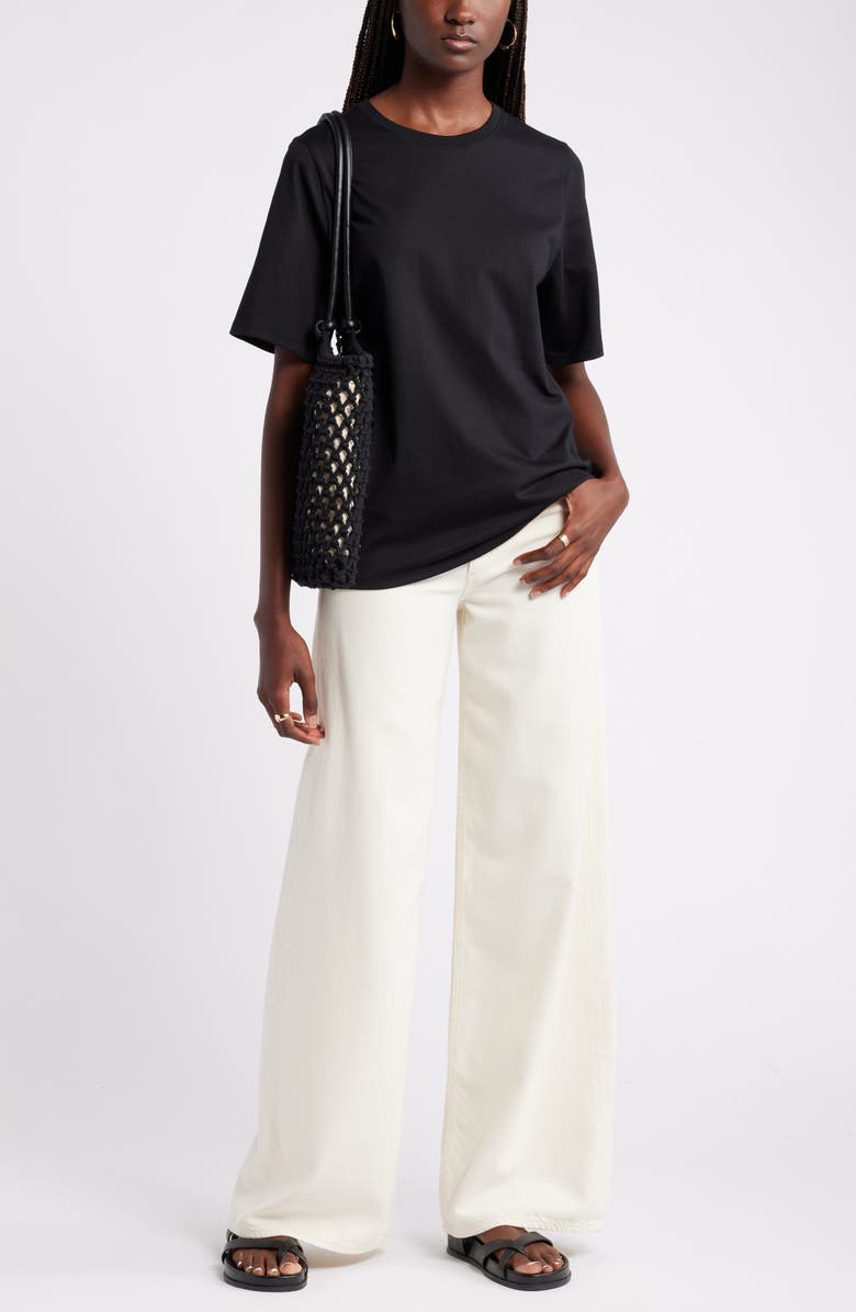 Relaxed Fit Pima Cotton Crewneck T-Shirt