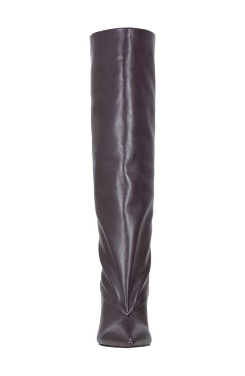 Marc Fisher Ltd Gentle Pointed Toe Knee High Boot In Burgundy