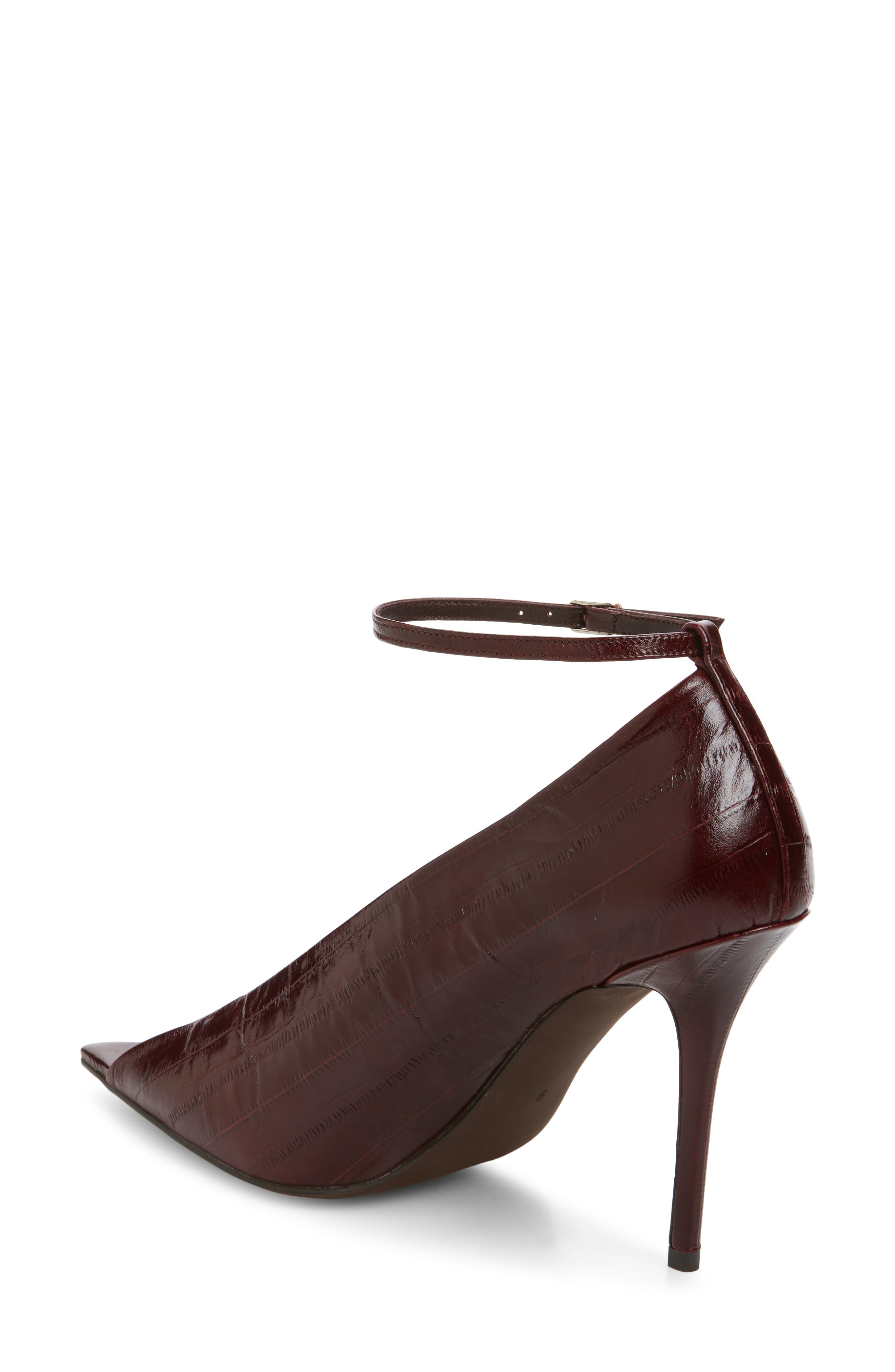 Inherit Ankle Strap Pointed Peep Toe Sandal - image 4