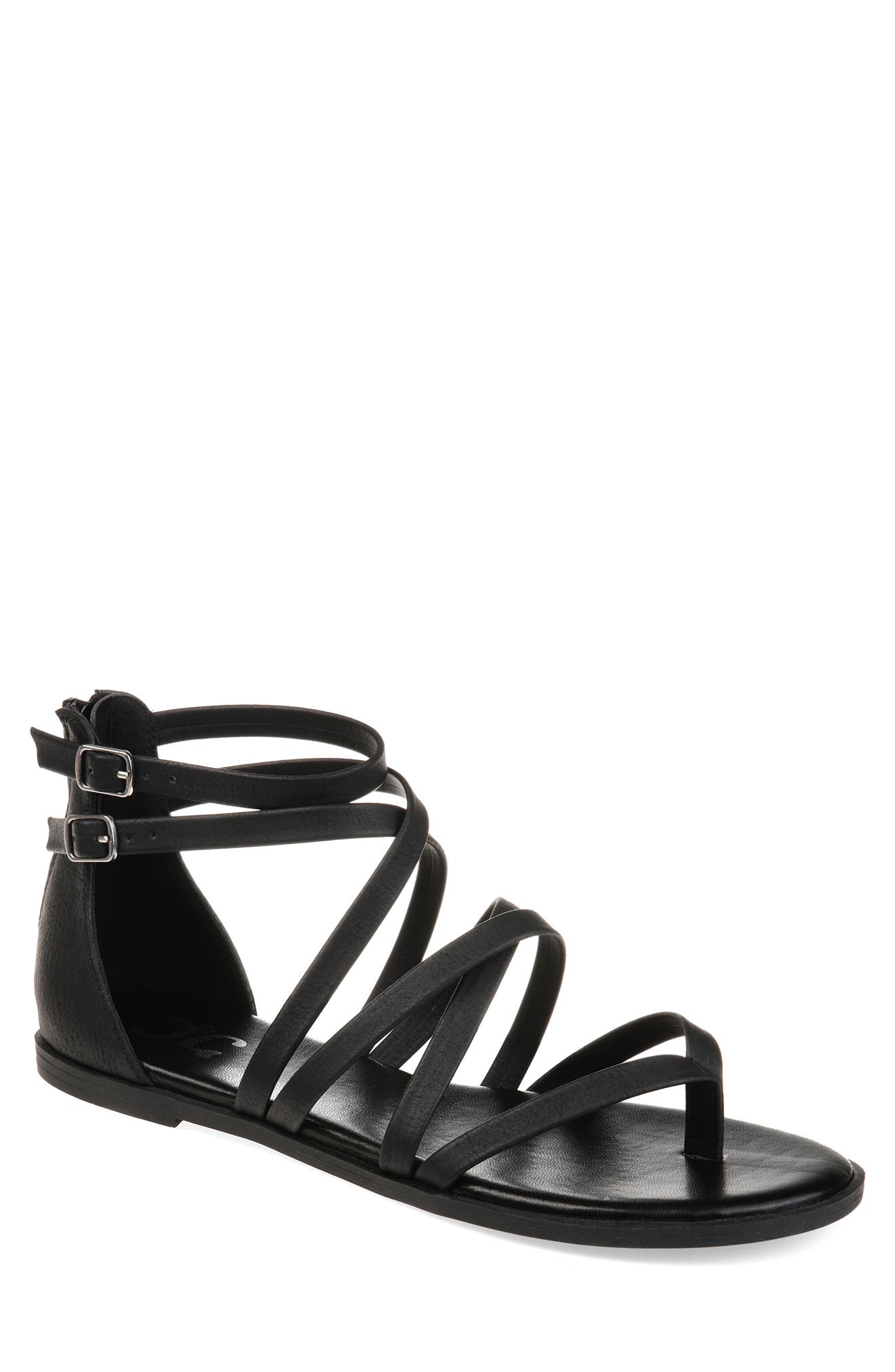 Journee Collection Zailie Gladiator Sandal - Wide Width, Main, color, 