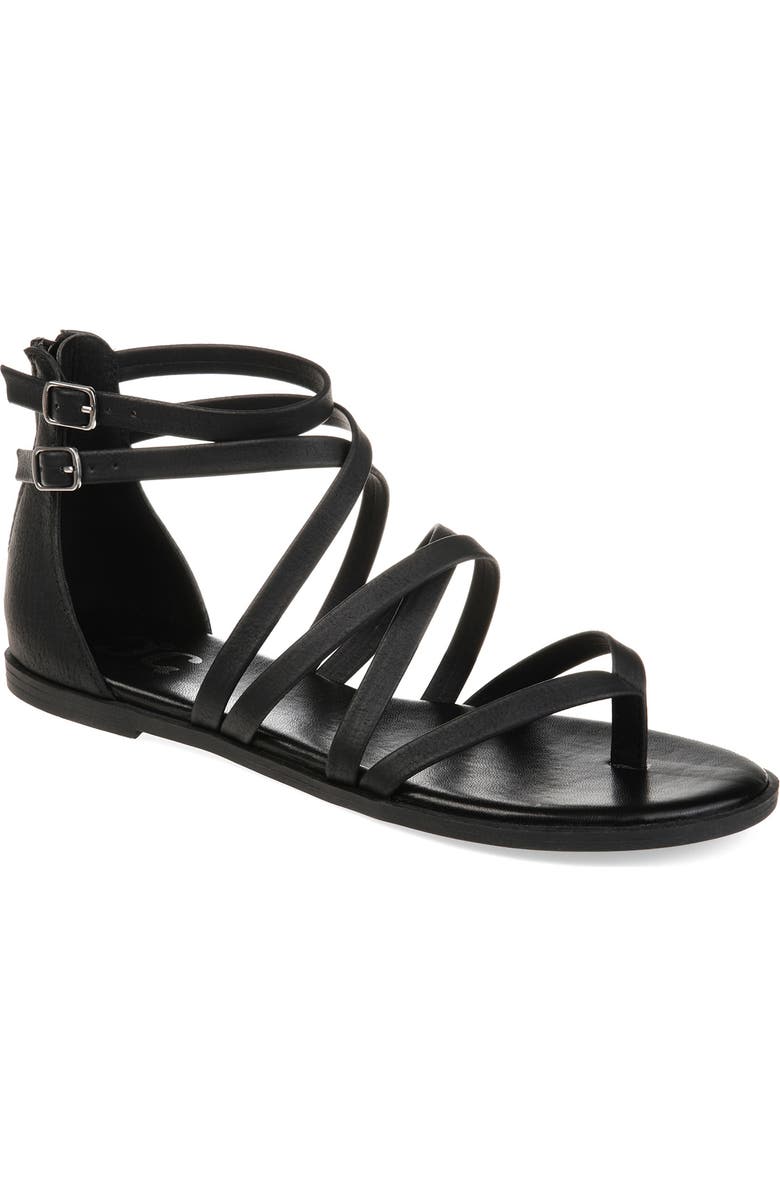 Journee Collection Zailie Gladiator Sandal - Wide Width, Main, color,