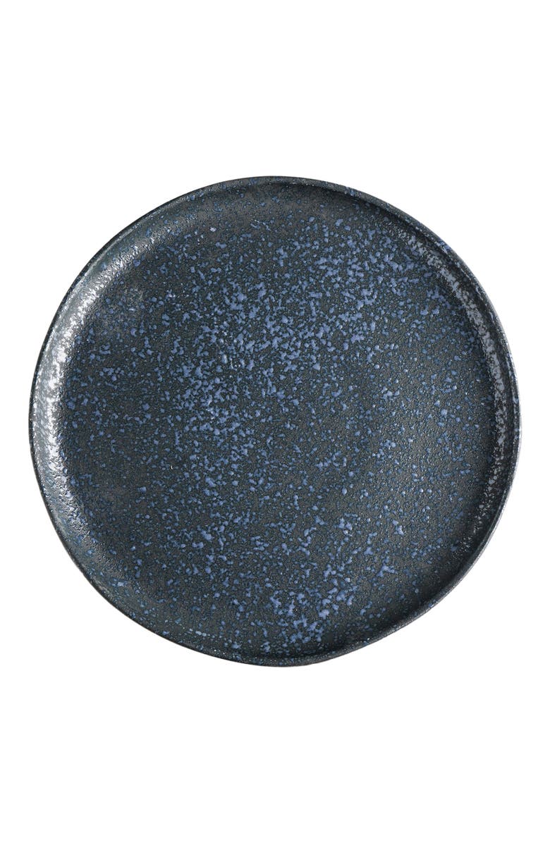 Stone Lain Tom Stoneware 4-Piece Dinner Plate Set, Alternate, color, Gray And Blue