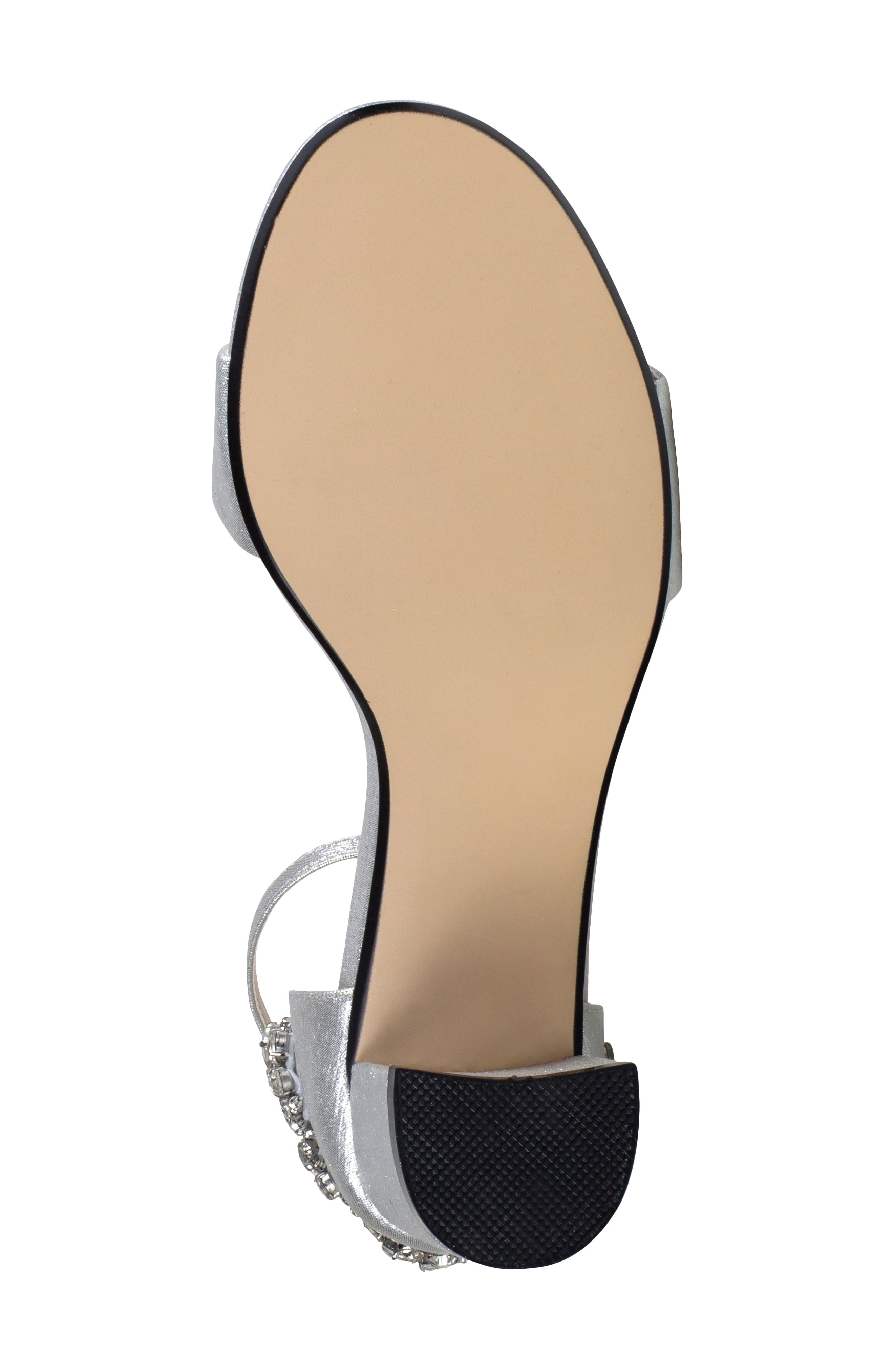 Touch Ups Olivia Ankle Strap Sandal, Alternate, color, Silver