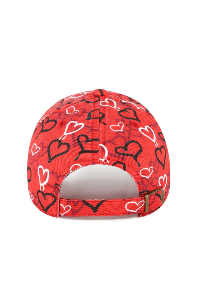 '47 Girls Toddler '47 Scarlet San Francisco 49ers Mural Clean Up Adjustable Hat, Alternate, color, Scarlet