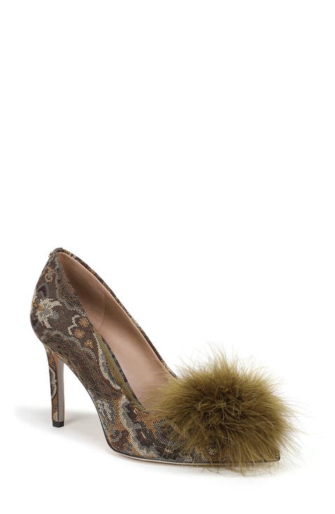 Hazel Feather Embellished Pump (Women)