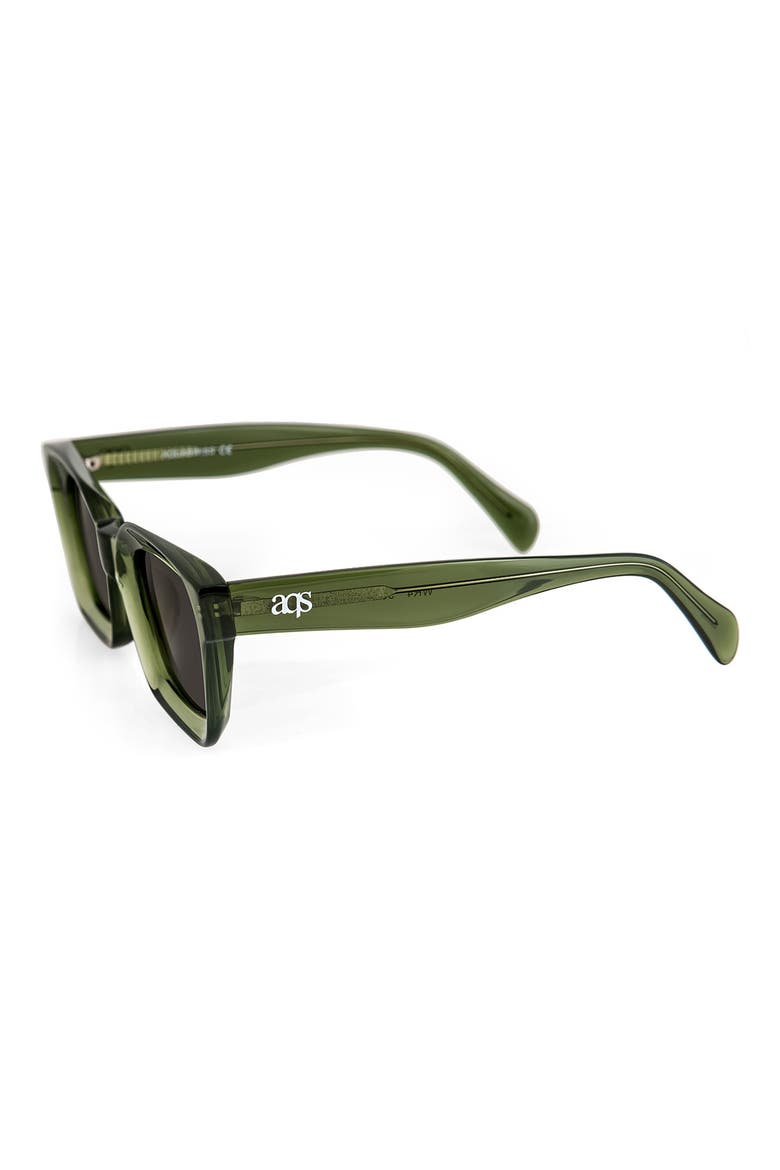 Wren 50mm Rectangle Sunglasses, Alternate, color, GREEN/ BLACK