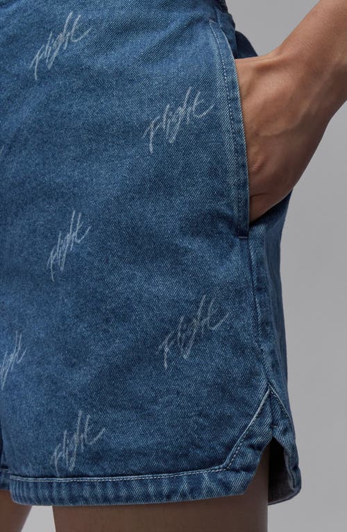 JORDAN JORDAN LOGO DENIM SHORTS