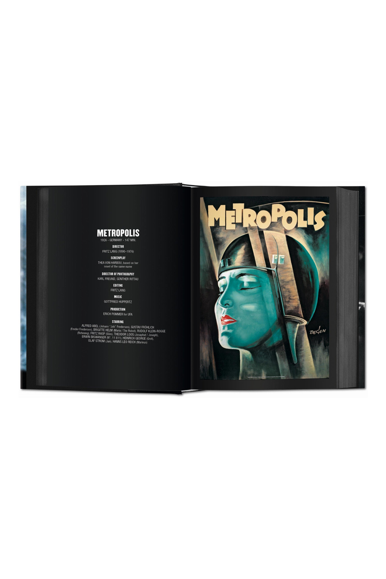 100 All Time Favorite Movies of the 20th Century Book, Alternate, color, Dark Blue / Black