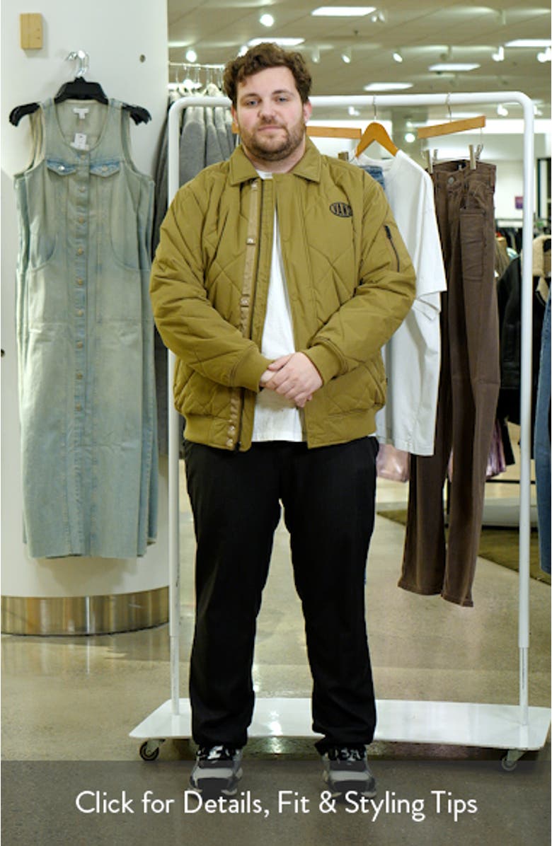 Hathaway Quilted Bomber Jacket, sales video thumbnail