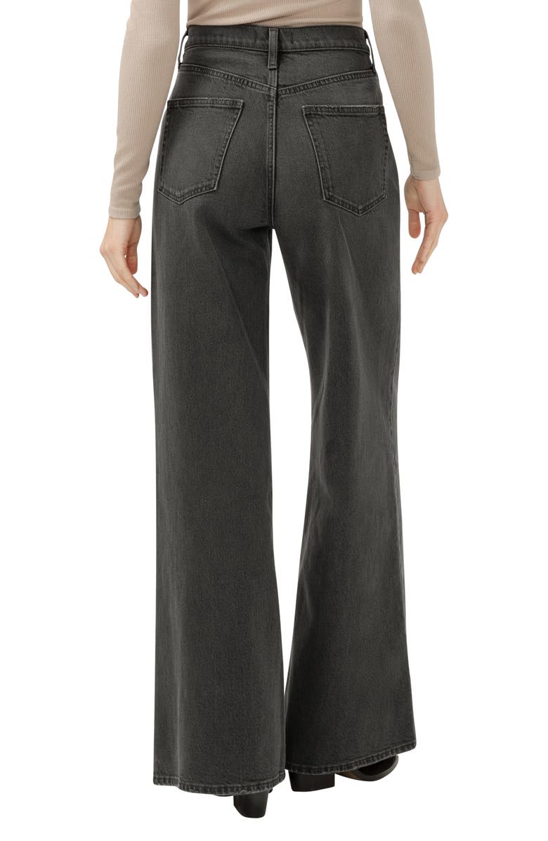 Silver Jeans Co. Highly Desirable High Waist Ultra Wide Leg Jeans, Alternate, color, Ash