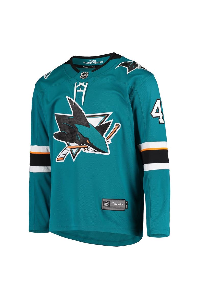 Men's Fanatics Branded Joel Ward Teal San Jose Sharks Breakaway Home Player Jersey, Alternate, color, Teal