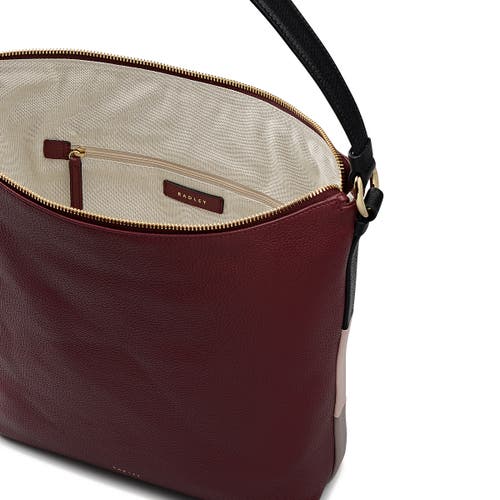 Radley Waterloo Way Medium Ziptop Shoulder Bag In Burgundy