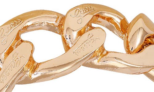 Guess Curb Chain Bracelet In Goldtone