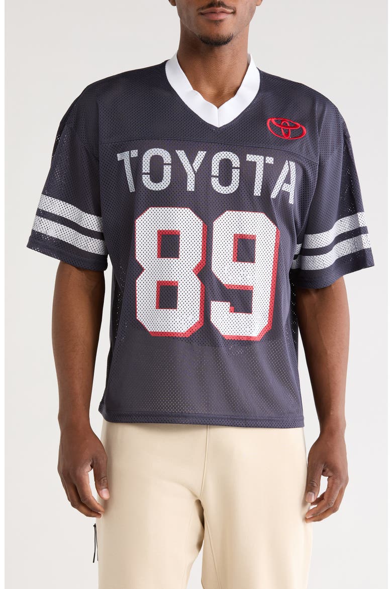 Toyota Stencil Font 13 Jersey Tee, Main, color, DARK GREY