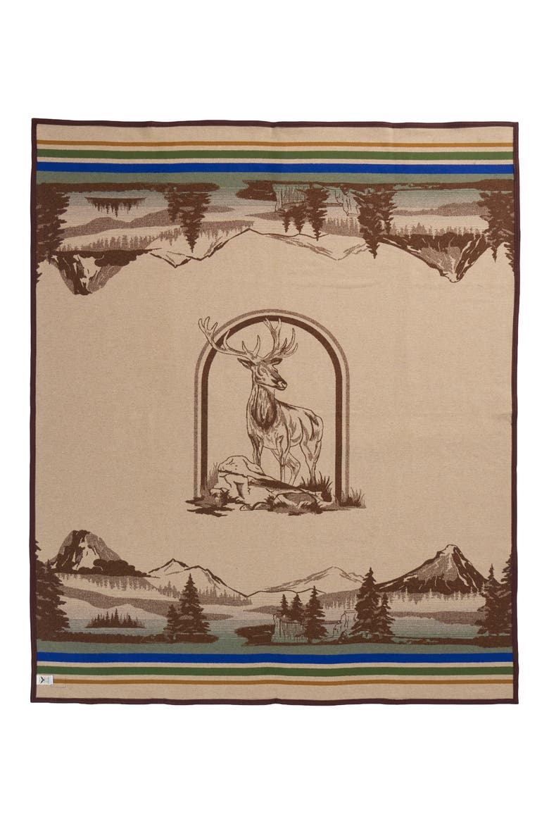 Lookout Valley Jacquard Unnapped Blanket, Alternate, color, LOOKOUT VALLEY