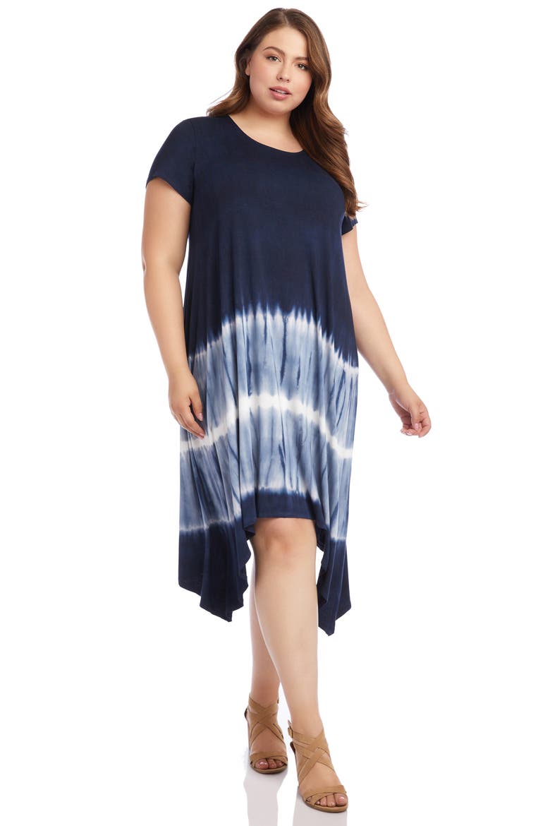 Tie Dye Handkerchief Hem Dress, Alternate, color, TIE DYE
