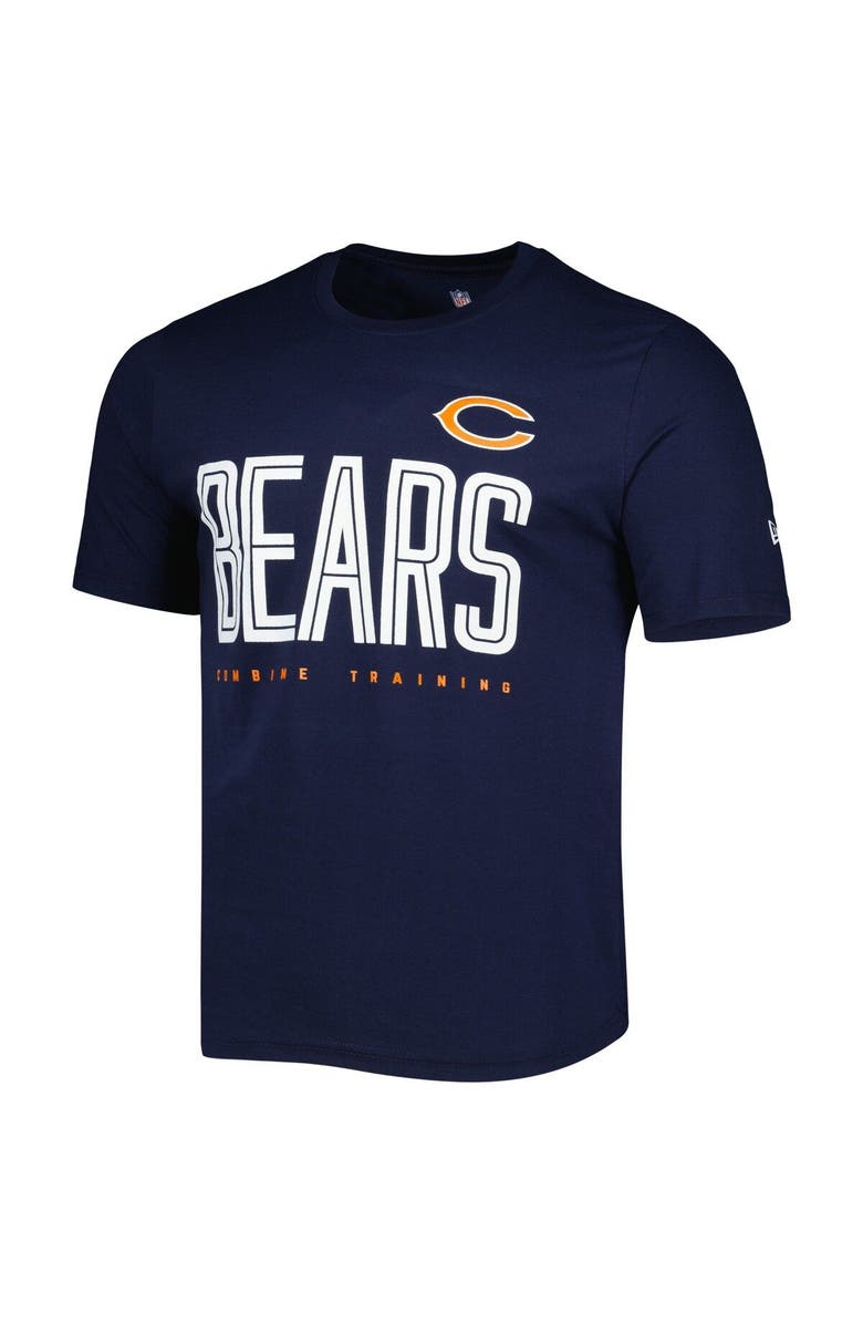 New Era Men's New Era Navy Chicago Bears Combine Authentic Training Huddle Up T-Shirt, Alternate, color, 