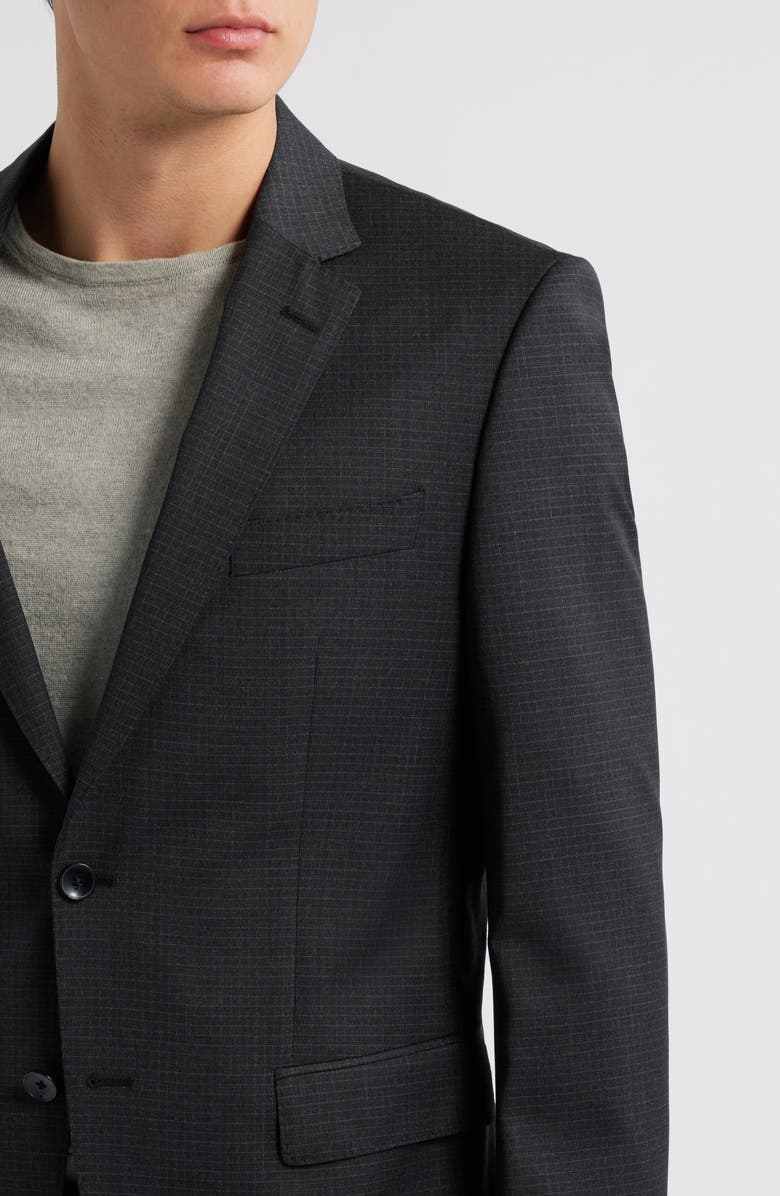 BOSS Huge Check Virgin Wool Suit, Alternate, color,