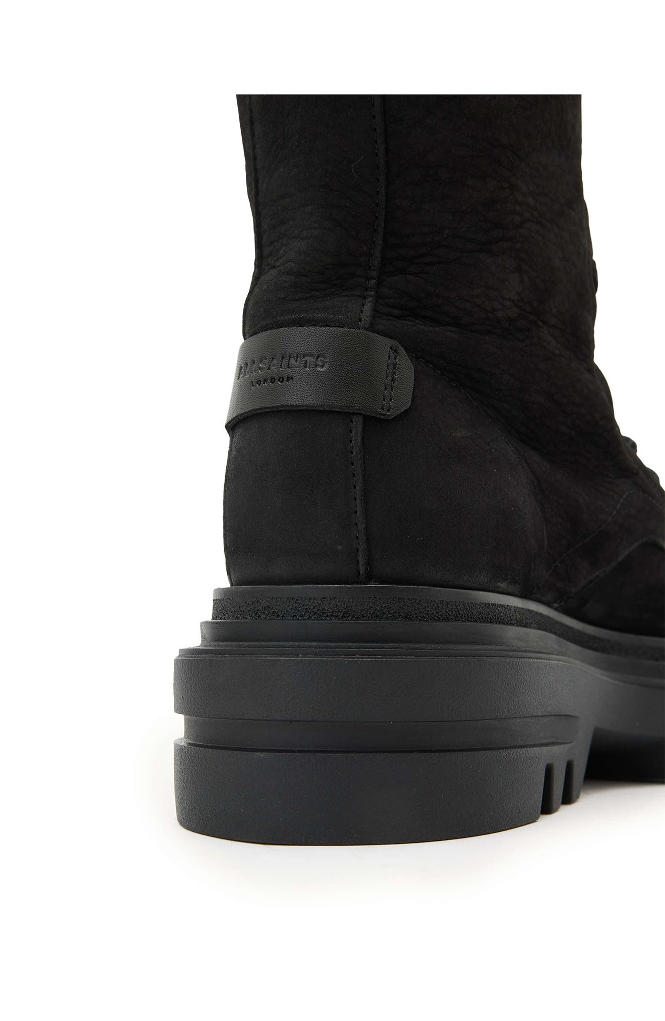 AllSaints Jay Combat Boot, Alternate, color, Washed Black