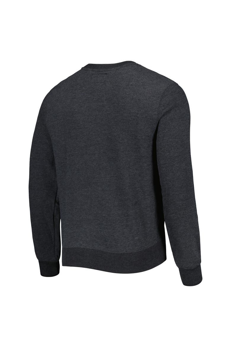Men's '47 Heathered Black Las Vegas Raiders Bypass Tribeca Pullover Sweatshirt, Alternate, color, Black