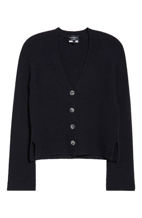 Virgin Wool 
Cashmere Cardigan