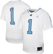 Jordan Brand Youth Jordan Brand #1 White North Carolina Tar Heels Untouchable Replica Game Jersey