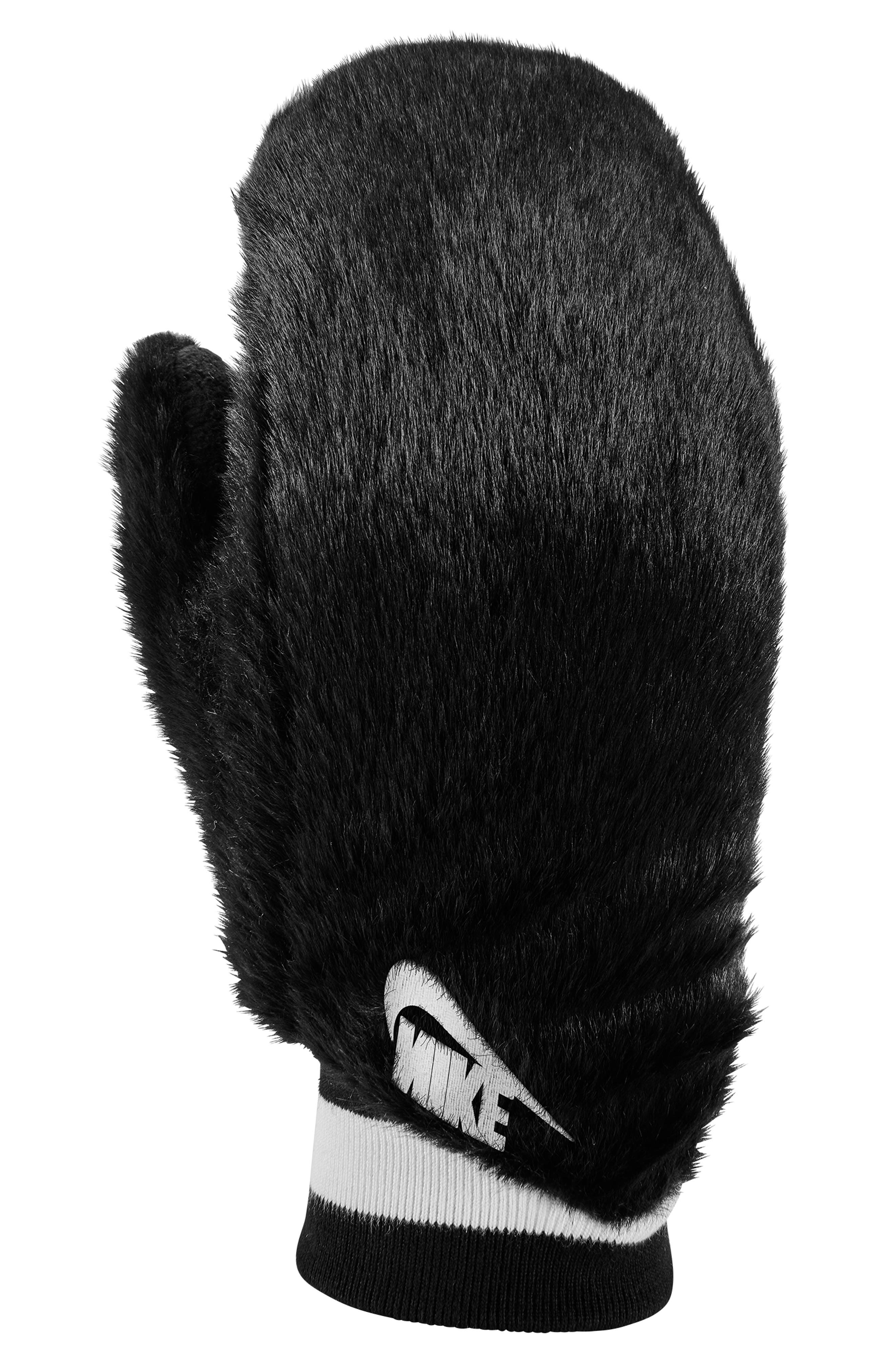 Nike Warm Faux Fur Mittens