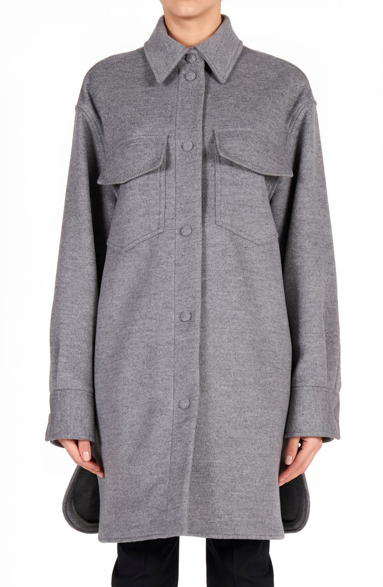 Stella McCartney Kerry Oversize Wool Utility Coat, Main, color,