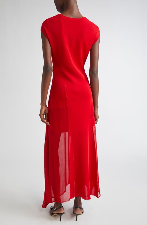Jason Wu Collection Seamed Asymmetric Dress In Red