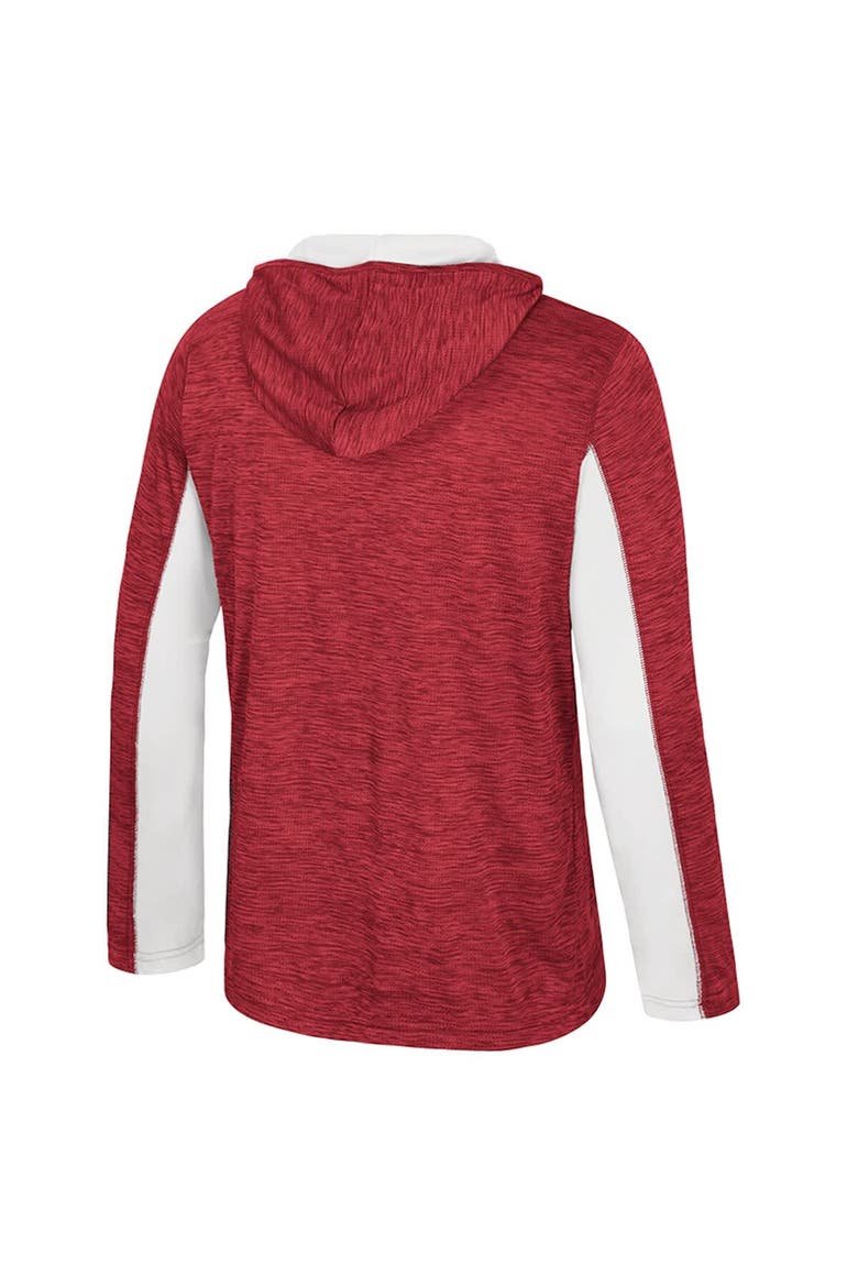 Men's Colosseum Crimson Alabama Crimson Tide Always Sunny Quarter-Zip Hoodie, Alternate, color, Crimson