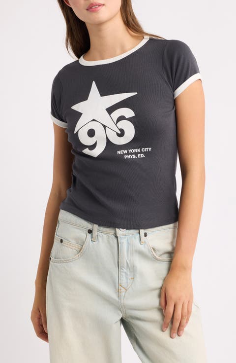 '96 Star Graphic Ringer T-Shirt