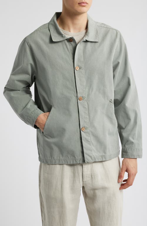 Alex Crane Pac Organic Cotton Ripstop Shell Jacket In Jade
