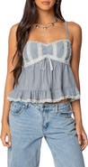 EDIKTED Lace Trim Babydoll Camisole