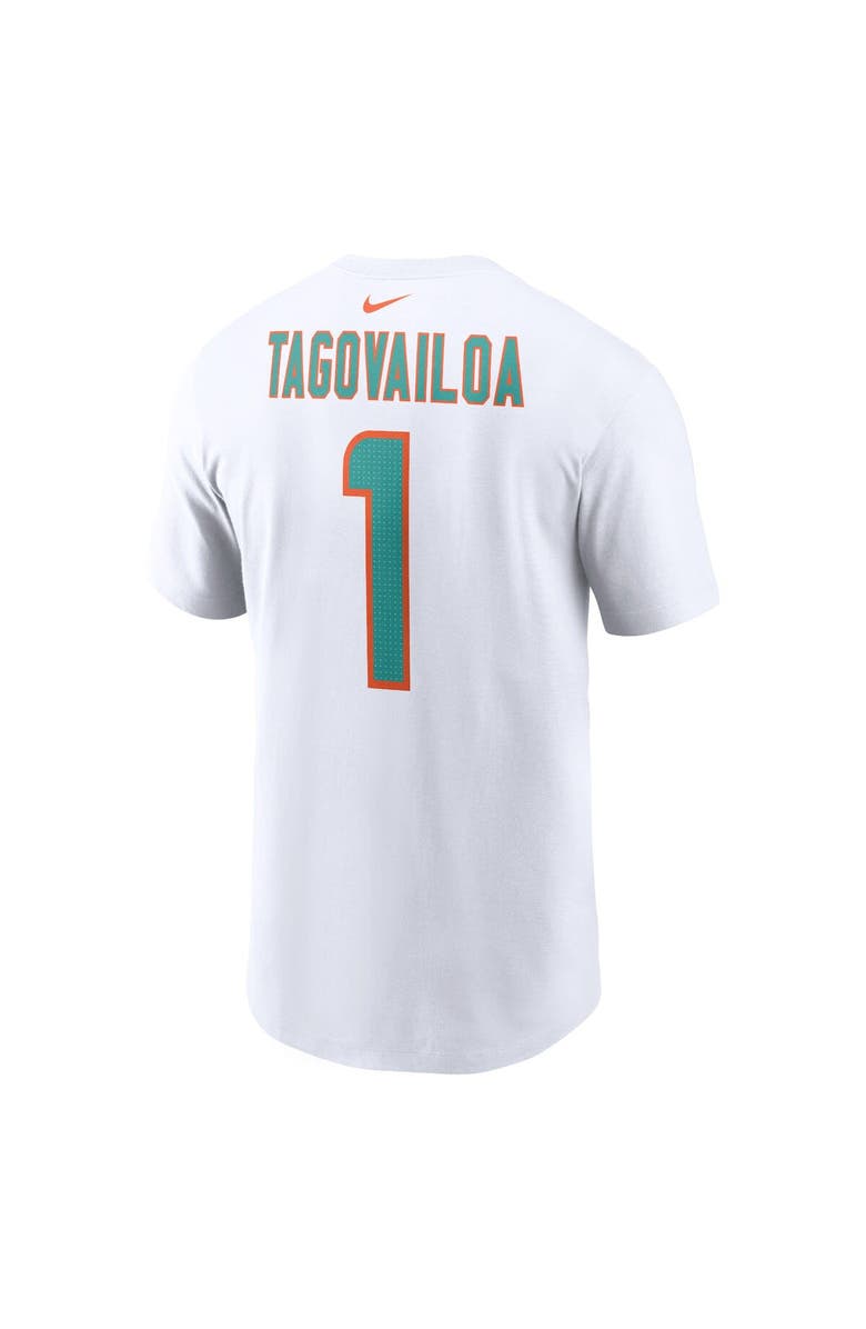 Nike Men's Nike Tua Tagovailoa White Miami Dolphins Player Name & Number T-Shirt, Alternate, color, White