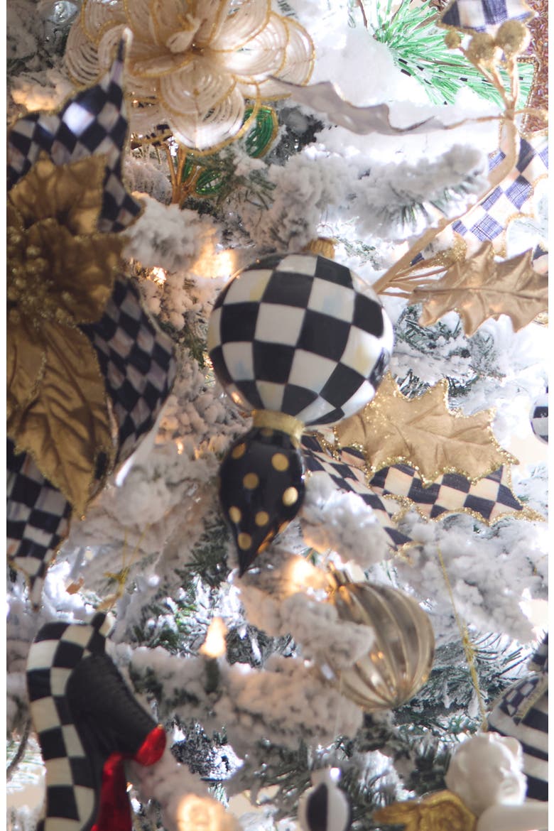 Courtly Noel Drop Glass Ornament, Alternate, color, COURTLY