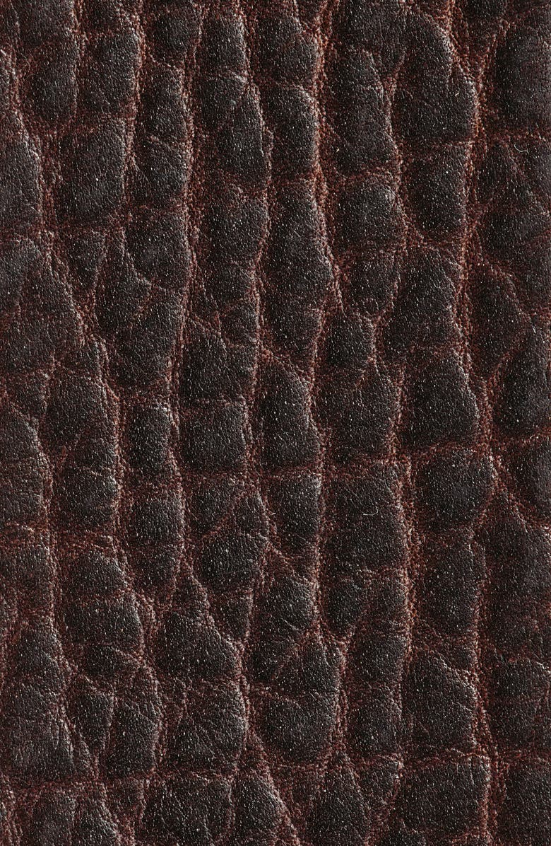 Johnston & Murphy Bison Leather Belt, Alternate, color, Brown