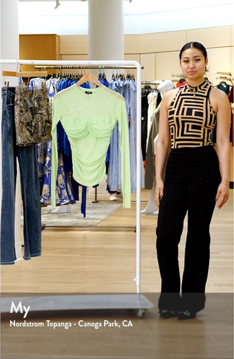 Sandrine Long Sleeve Mesh Top, sales video thumbnail