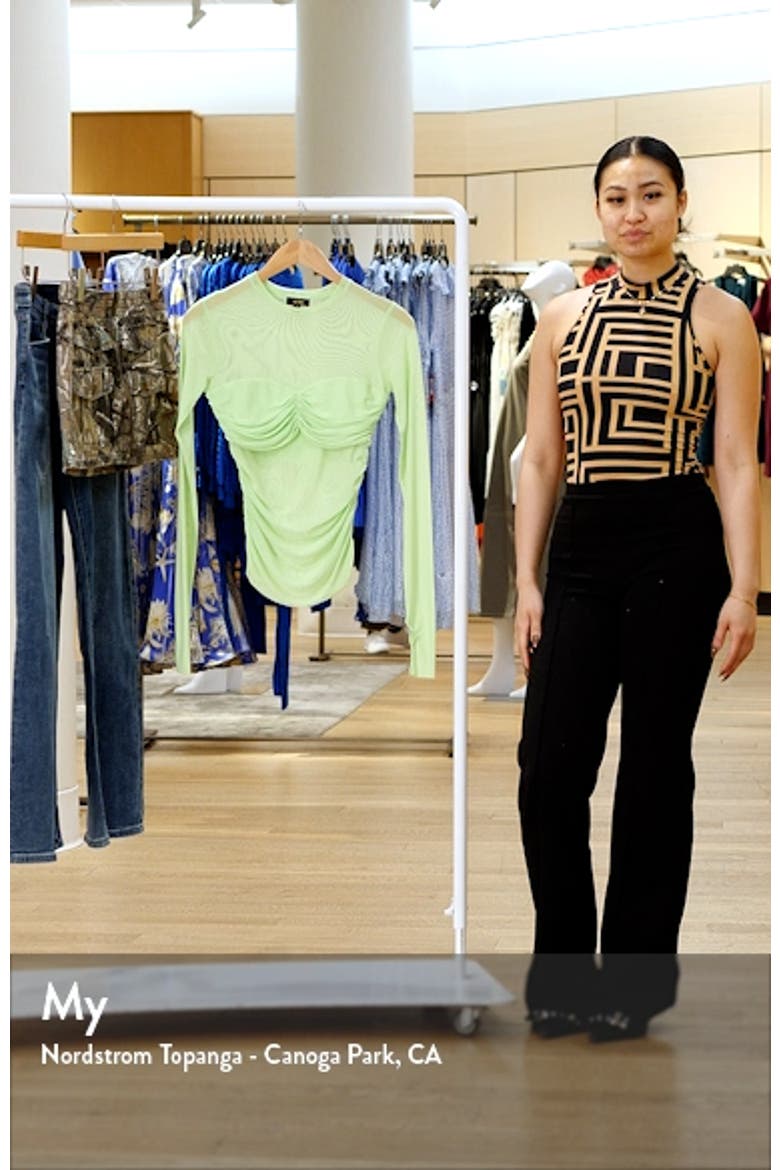Sandrine Long Sleeve Mesh Top video