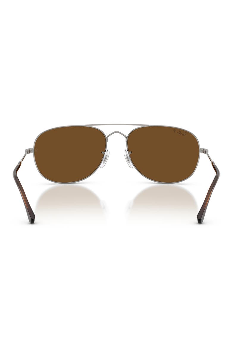 Bain Bridge 60mm Gradient Polarized Pillow Sunglasses, Alternate, color, GUNMETAL / POLAR BROWN