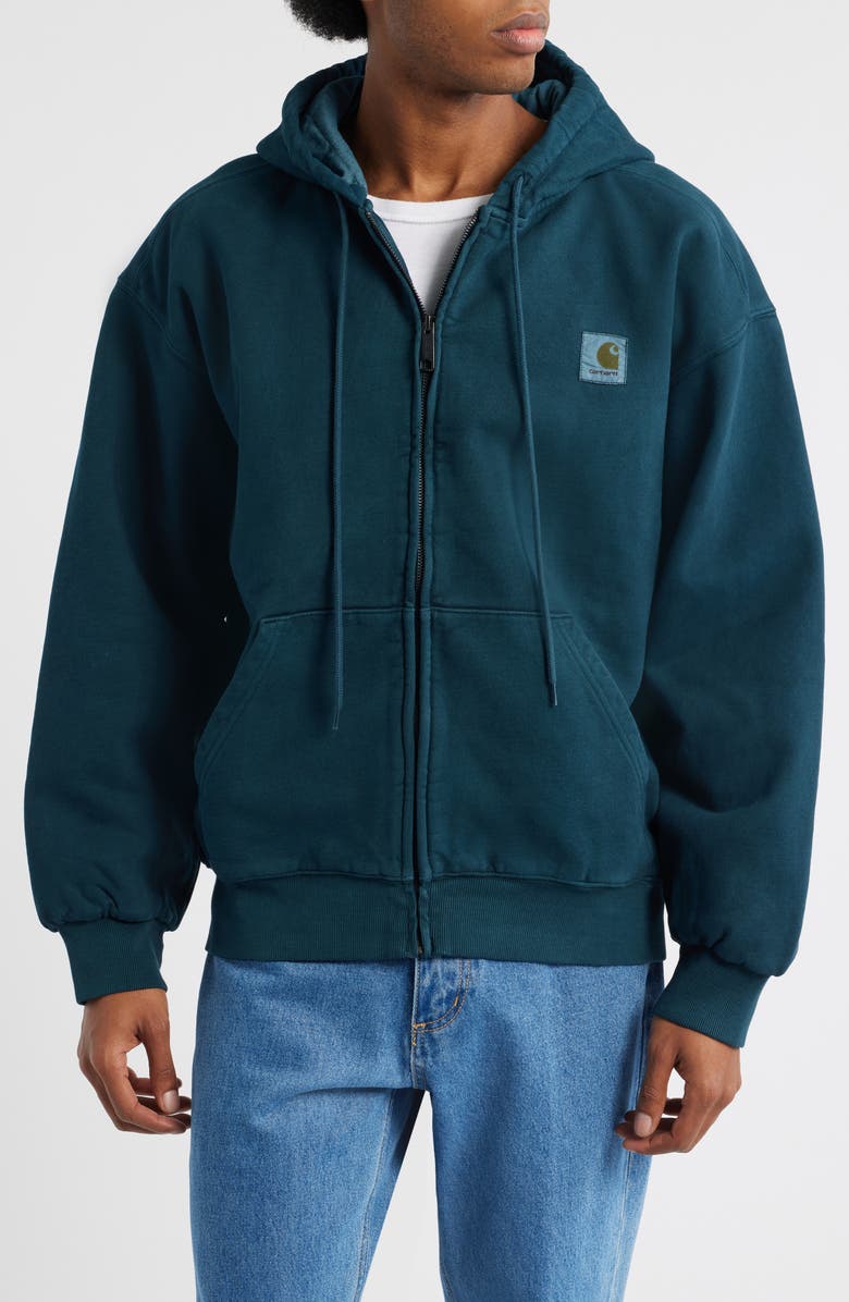 Carhartt Work In Progress Hooded Vista Jacket, Alternate, color, Deep Lagoon Garment Dyed