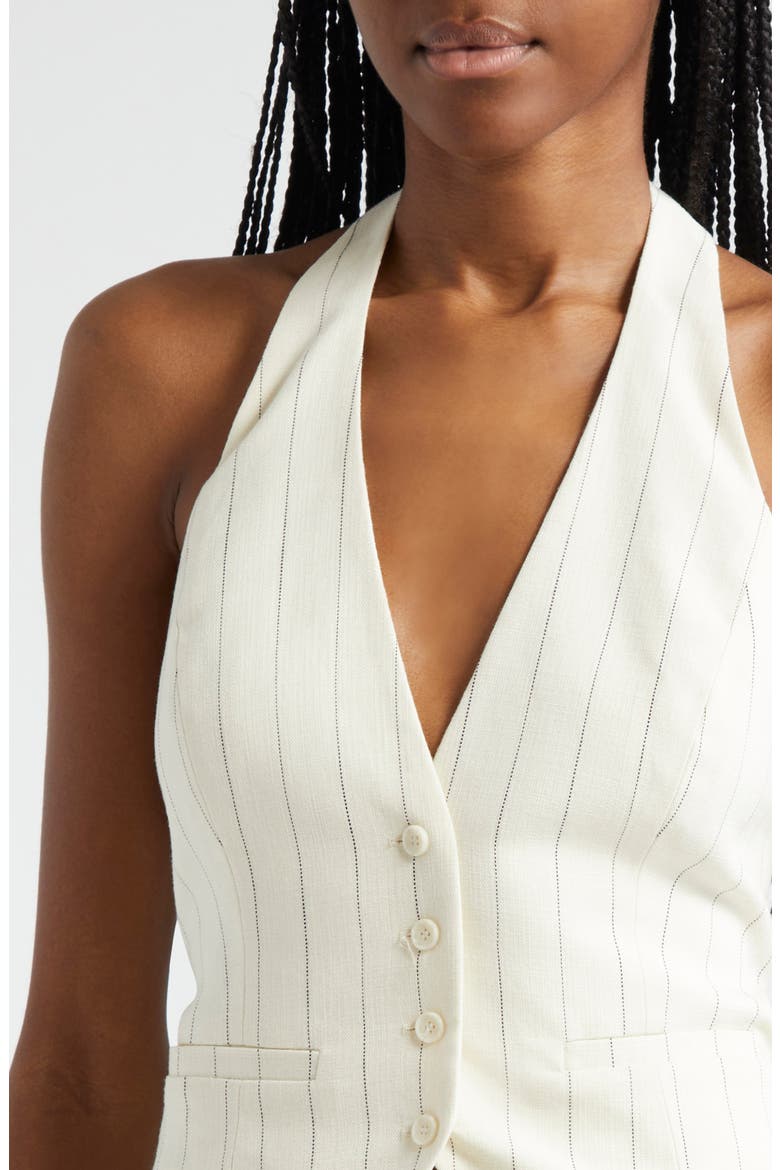 Woodson Halter Vest, Alternate, color, CREAM/BLACK STRIPE