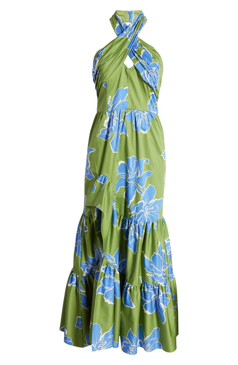 Hutch Floral Stretch Cotton Halter Maxi Dress | Nordstrom Hutch Floral Stretch Cotton Halter Maxi Dress | Nordstrom
