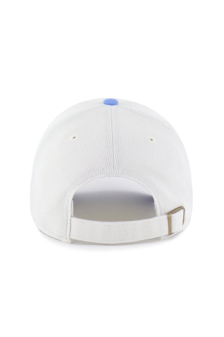 Men's '47 Cream/Light Blue Tennessee Titans Pique Patch Clean Up Adjustable Hat, Alternate, color, Cream