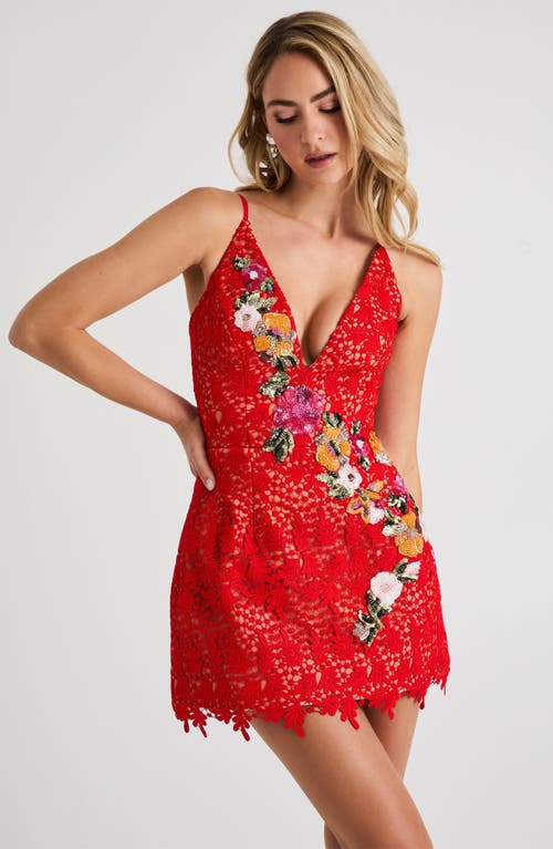 Helsi Chloe Sequin Lace Sleeveless Minidress