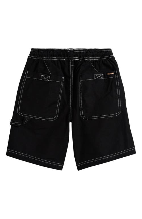 Volcom Baby Volcom Kids' Krafter Kombat Cotton Shorts In Black