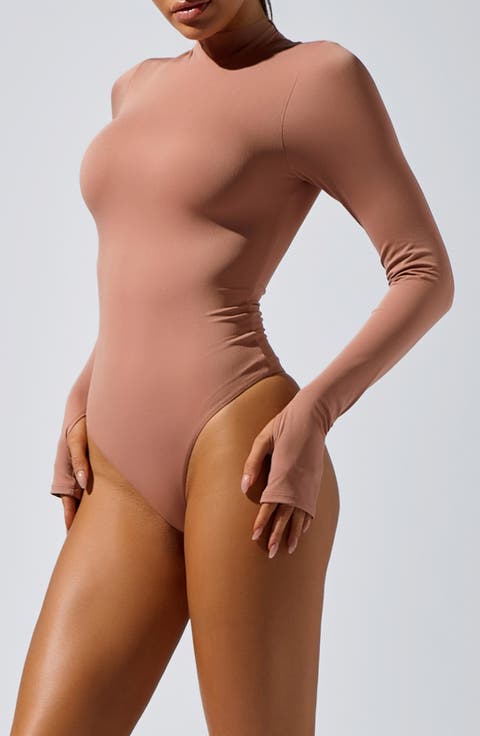 Mock Neck Long Sleeve Bodysuit