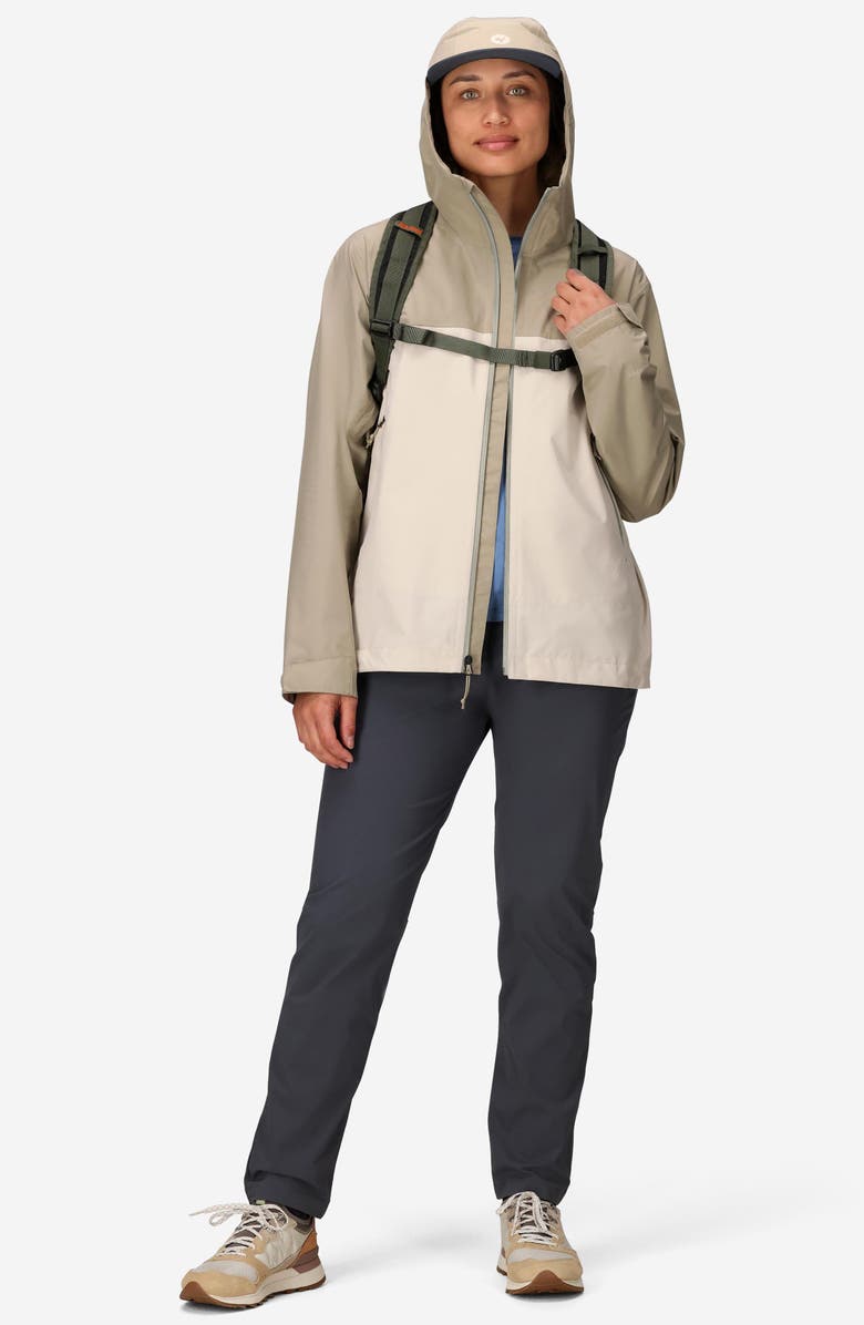 Marmot Minimalist Pertex<sup>®</sup> Waterproof Hooded Jacket, Alternate, color, Shale Grey/ Birch Bark